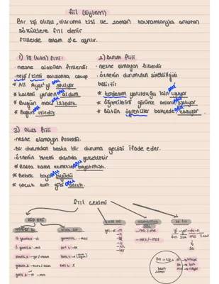 7. Sınıf Ek Fiil Çalışma Kağıdı ve Örnekleri - PDF