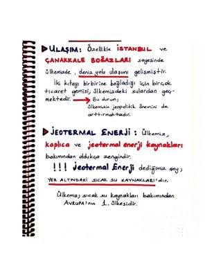 Çanakkale ve İstanbul Boğazları, Jeotermal Enerji ve Türkiye'nin Su Kaynakları