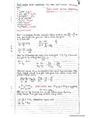 10. Sınıf Kimya Mol Kavramı Soruları ve Çözümleri | PDF, Test, Özet, Proje Ödevi