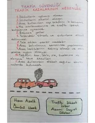 Trafik Kazalarının Nedenleri ve Sonuçları: 4. Sınıf İçin Eğlenceli