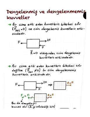 Dengelenmiş ve Dengelenmemiş Kuvvetler - 9. Sınıf Fizik Dersi