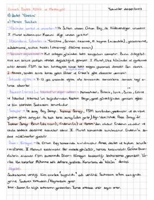 Osmanlı Devleti Kültür ve Medeniyeti Ders Notları - PDF & Çıkmış Sorular