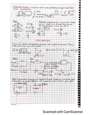 10. Sınıf Fizik: Ohm Yasası ve Elektrik Devreleri Konu Anlatımı PDF