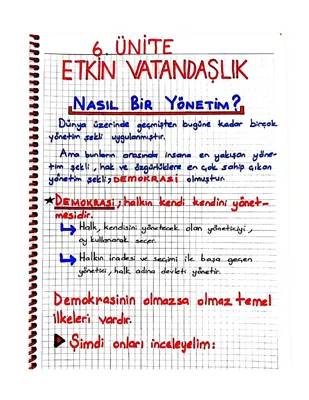 Etkin Vatandaşlık ve Demokrasinin Temel İlkeleri - 4. 5. 6. Sınıf