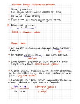 Mendel'in Bezelye Deneyi ve 3 Yasası: Genlerin Ayrılması ve Baskınlık