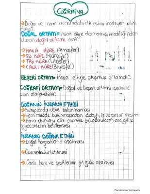 9. Sınıf Coğrafya: Doğa ve İnsan Etkileşimi ve Doğal Sistemler