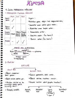 9th Grade Chemistry States of Matter Notes and PDF