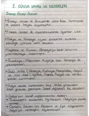 1. Dünya Savaşı: Nedenleri, Sonuçları ve Osmanlı'nın Durumu