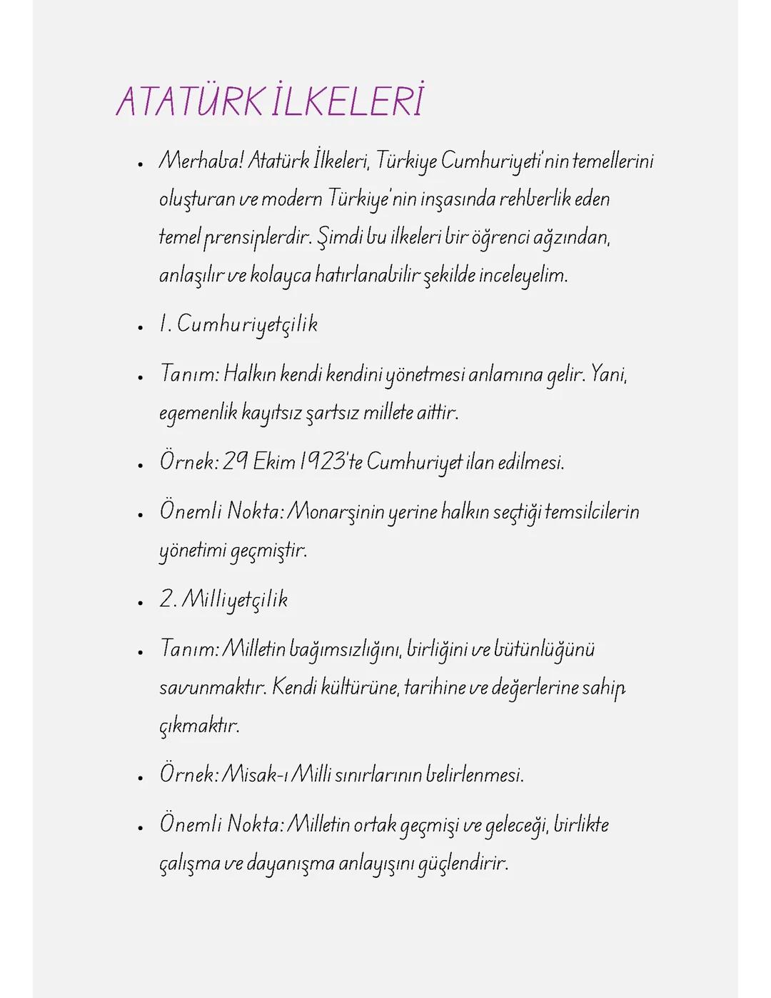 Atatürk İlkeleri: TYT Tarih Çalışma Rehberi