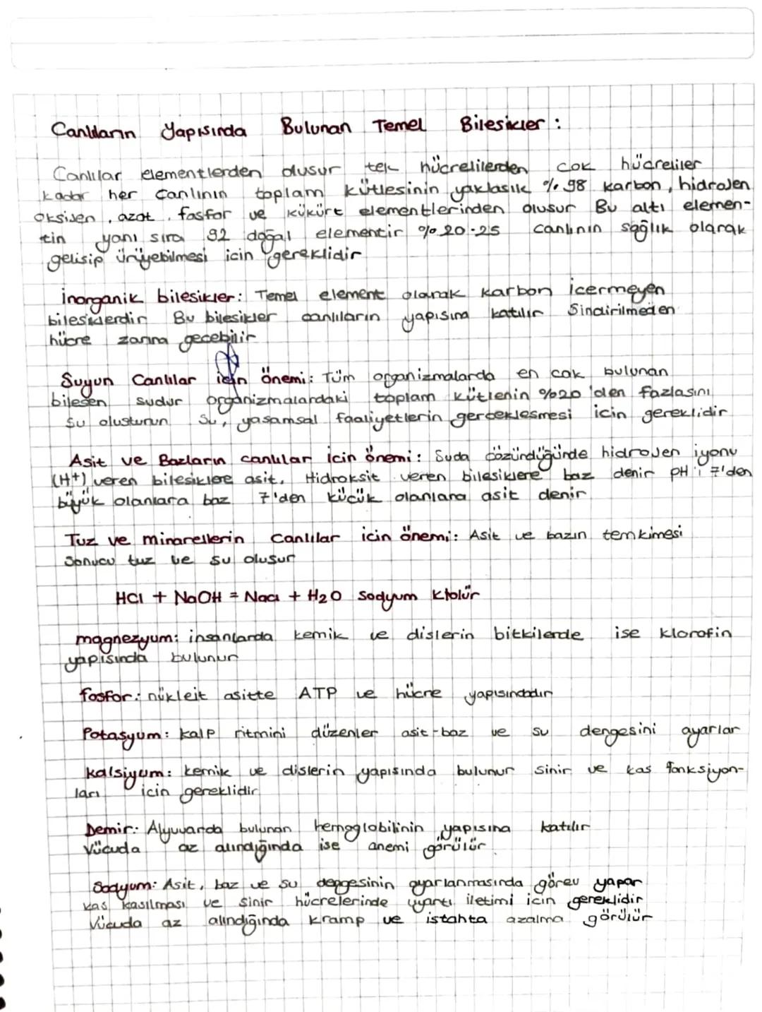 Bilesikler:
COK hücreliler
% 98 karbon, hidrojen
Olusur Bu alti elemen-
tek hücrelilerden
dusur
kütlesinin
Canllanın Yapısında
Bulunan Temel