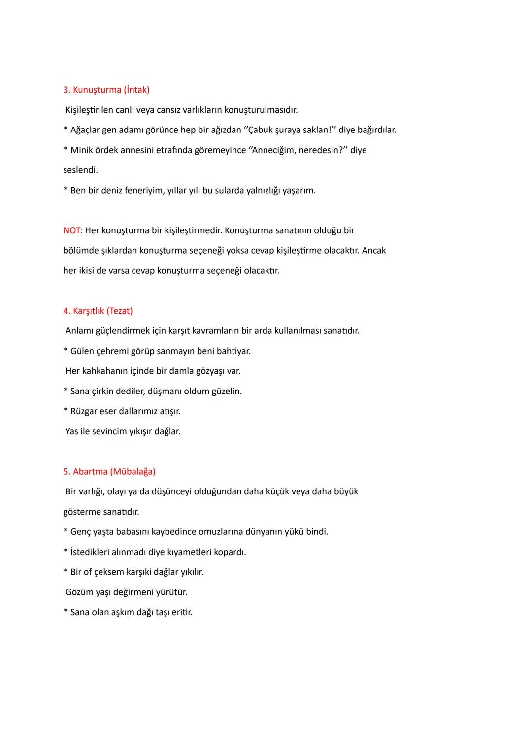 SÖZ SANATLARI
1. Benzetme (Tesbih)
Sözün etkisini arttırmak veya anlamını güçlendirmek için aralarında ilgi
bulunan iki kavram ya da varlıkt