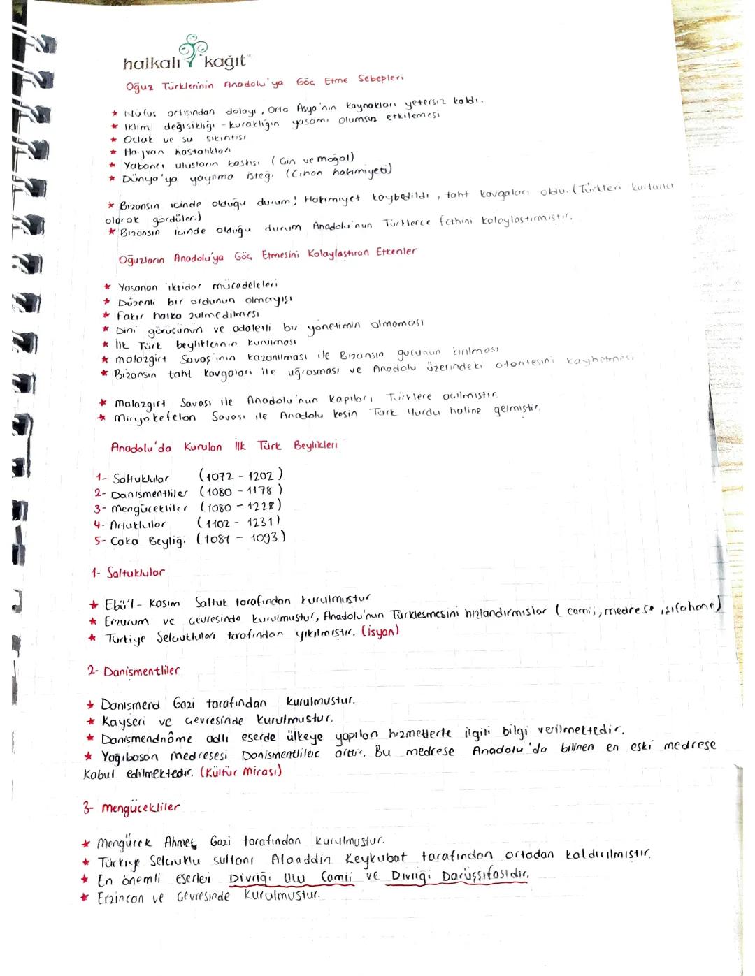 Yerleşme ve Devletleşme sürecinde Selçuklu Türkiyesi