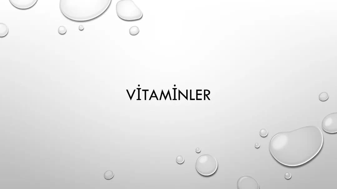 9. sınıf vitaminler 