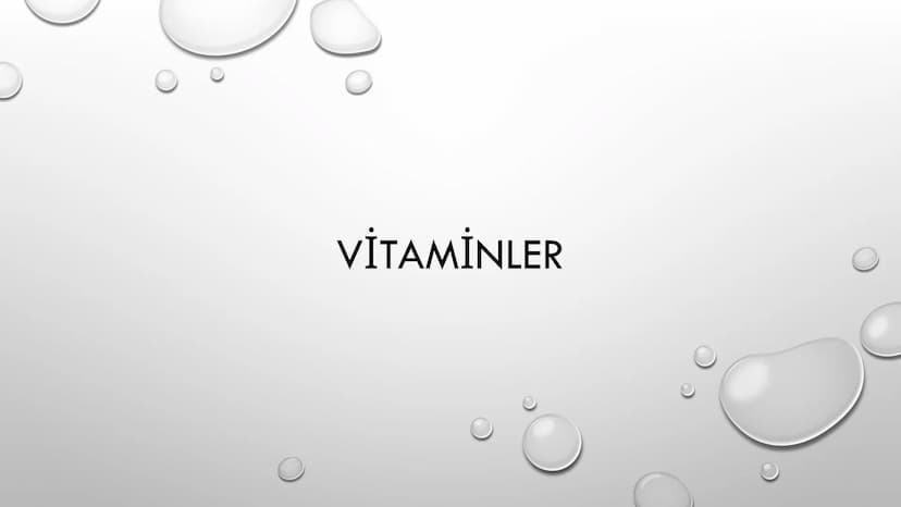 VİTAMİNLER GENEL ÖZELLİKLERİ
•
1. VİTAMİNLERİN HEPSİNİN YAPISINDA C, H VE O ATOMLARI BULUNUR, BAZILARI AZOT (N) İÇEREBİLİR. (SUDA ÇÖZÜNEN Vİ