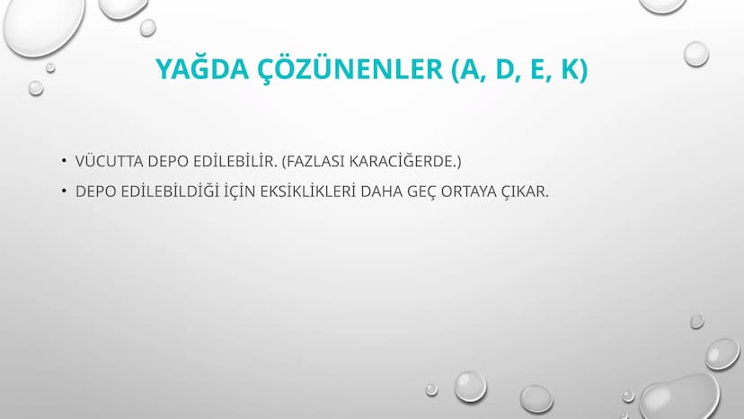 VİTAMİNLER GENEL ÖZELLİKLERİ
•
1. VİTAMİNLERİN HEPSİNİN YAPISINDA C, H VE O ATOMLARI BULUNUR, BAZILARI AZOT (N) İÇEREBİLİR. (SUDA ÇÖZÜNEN Vİ