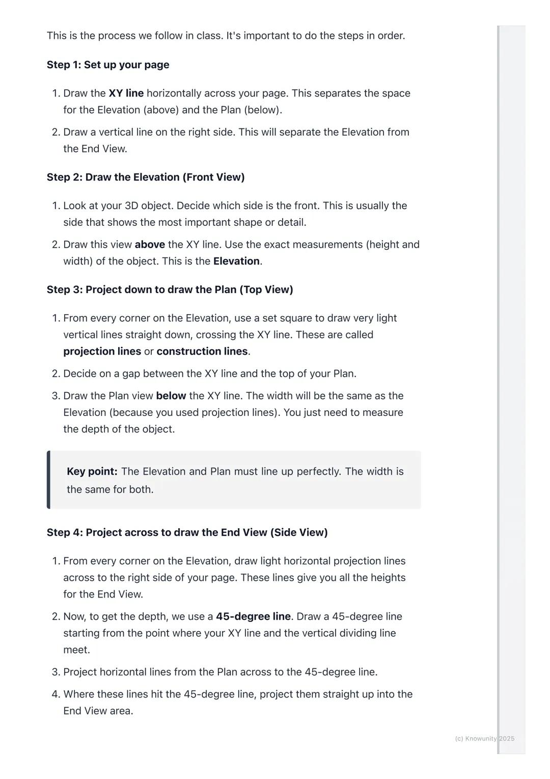# Orthographic Projection

What is orthographic projection?

Orthographic projection is a way to draw a 3D object in 2D. We draw it from
dif
