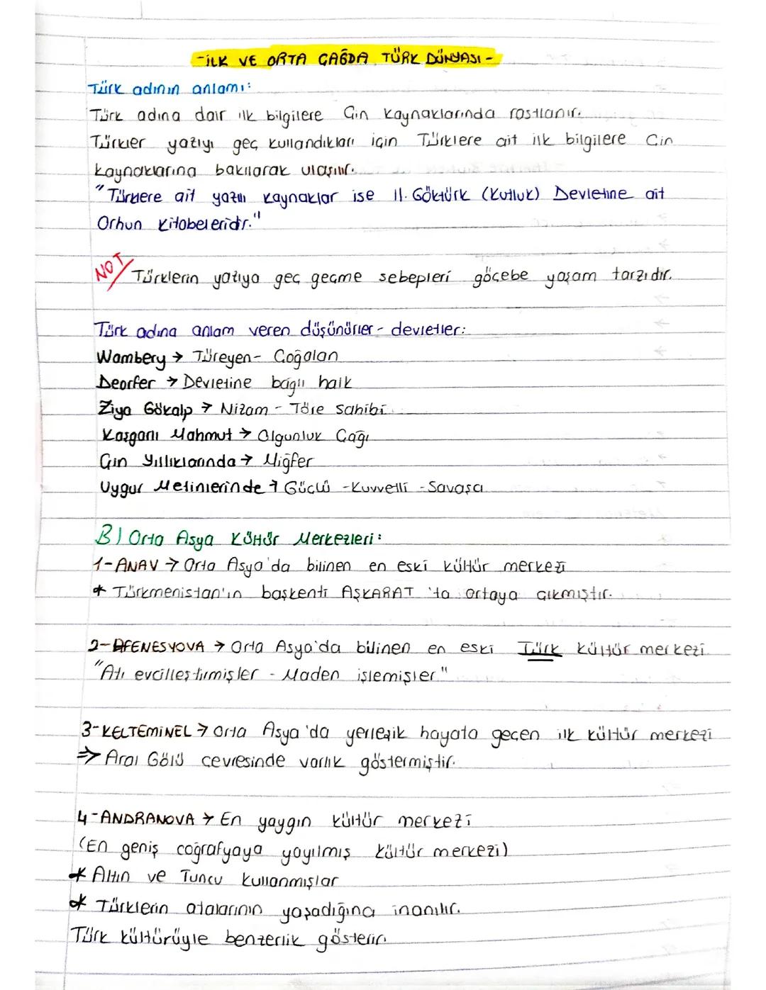 Tarih: İlk ve Orta Çağda Türk Dünyası