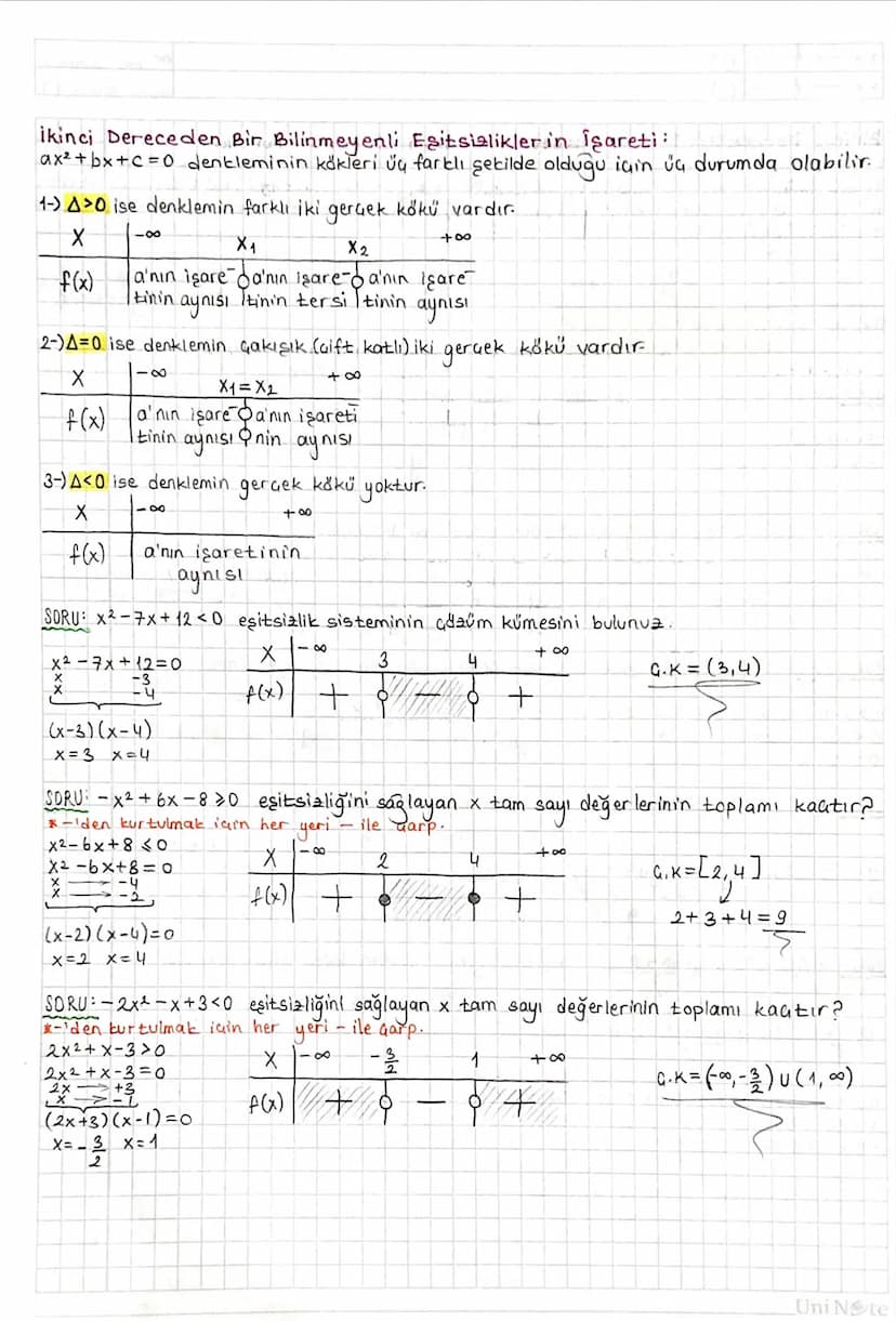 DENKLEM VE EŞİTSİZLİK SİSTEMLERİ:
ikinci Dereceden iki Bilinmeyenli Denklemler:
ax+by+ c = 0 denklemi birinci dereceden iki bilinmeyenli den