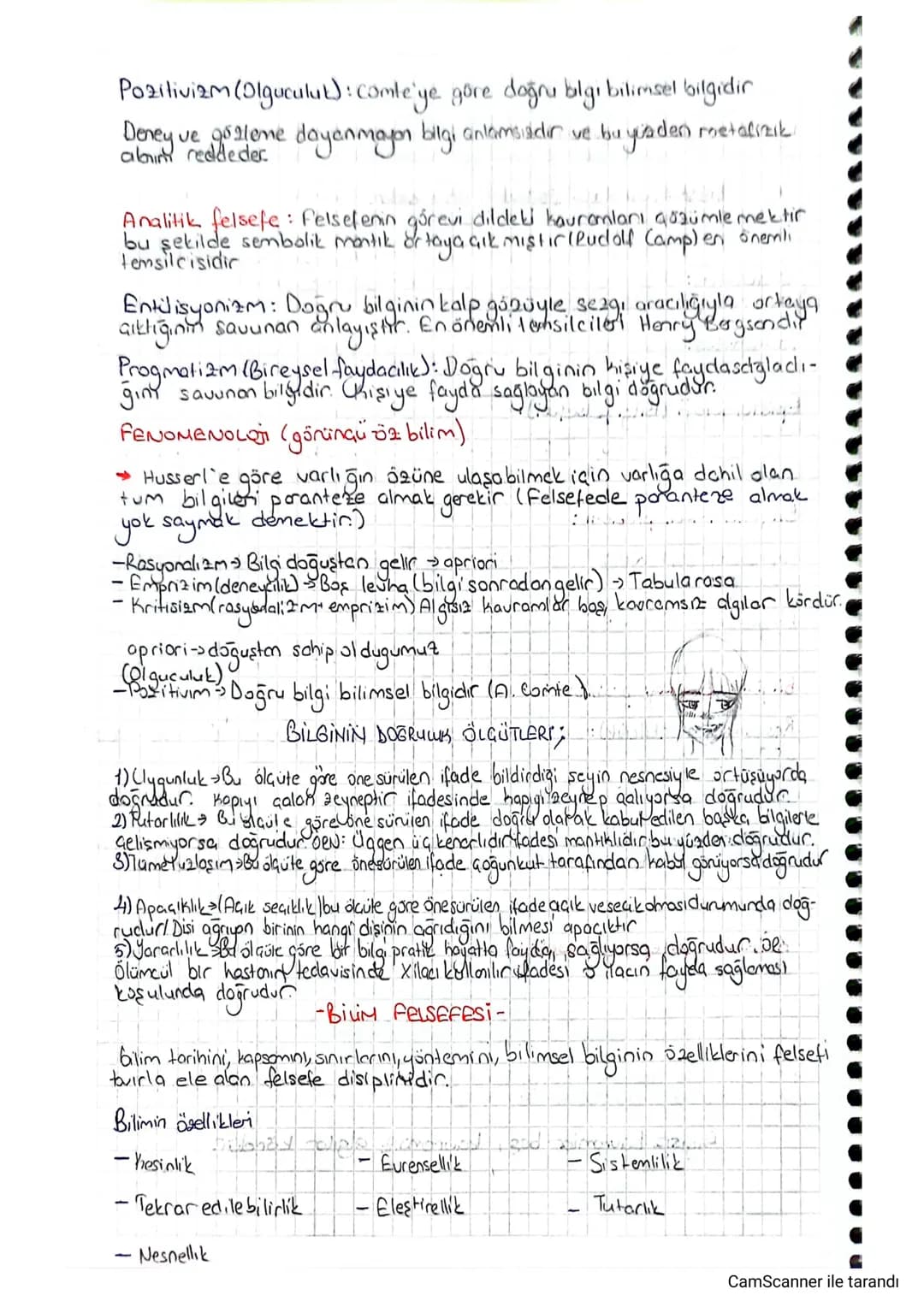 Pozitivizm (Olguculut): Comte'ye göre doğru bilgi bilimsel bilgidir
Deney ve asaleme dayanmayan bilgi anlamsıdır ve bu yoaden metafizik.
Ana