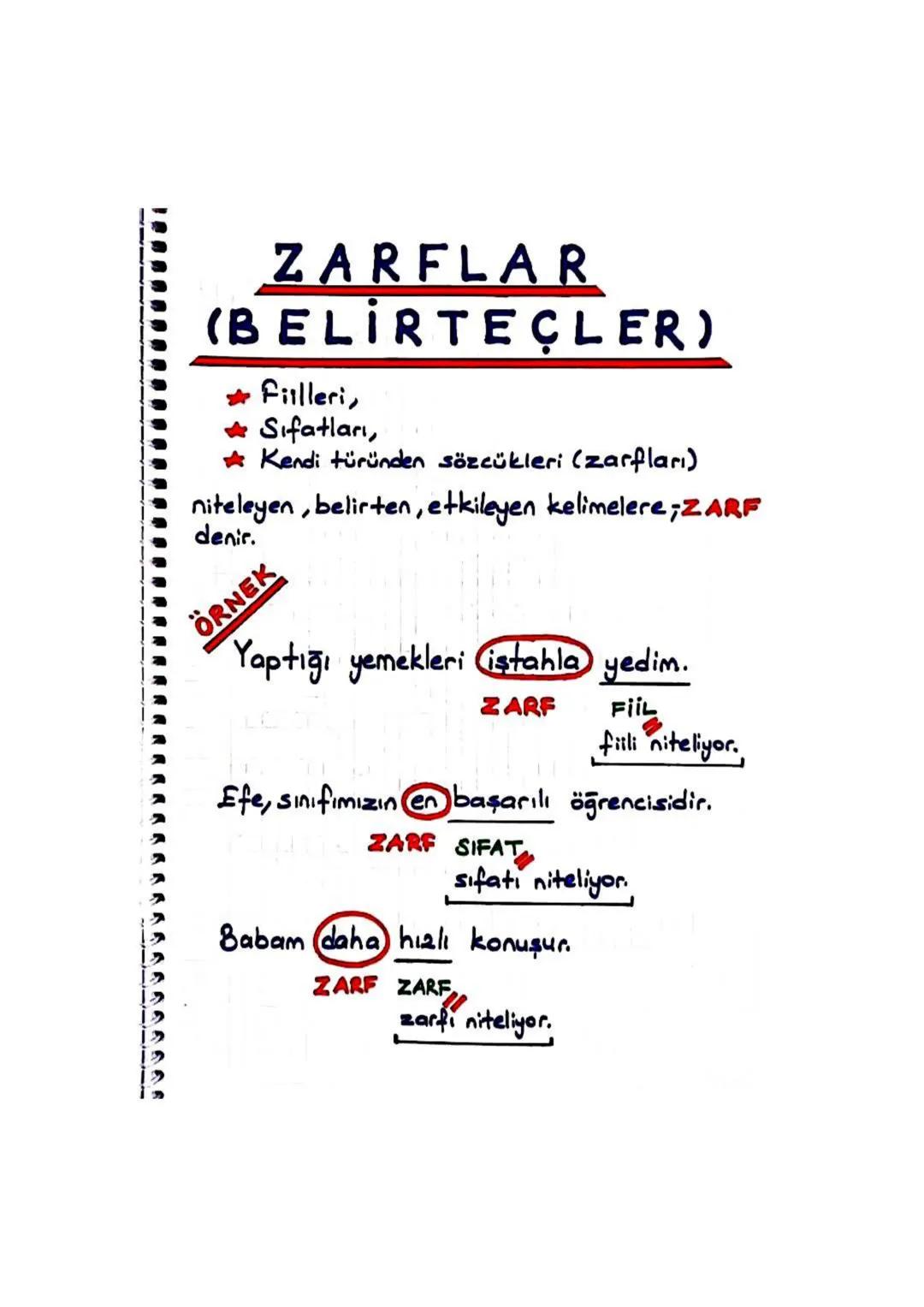 5. SORU ZARFLARI
Fiilleri soru yönünden etkileyen zarflardır.
BELLI BAŞLI
NASIL?
NEDEN?
NE ZAMAN?
SORU ZARFLARI ŞUNLARDIR:
NIGIN?
NE KADAR?
