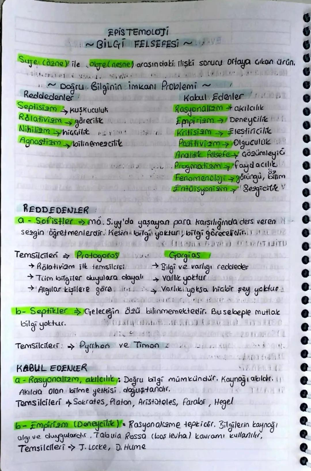 EPISTEMOLOJI
~BILGI FELSEFESİ
VE
Suje (dane) ile obje (nesne) arasındaki ilişki sonucu ortaya çıkan ürün.
~Doğru Bilginin imkanı Problemi ~
