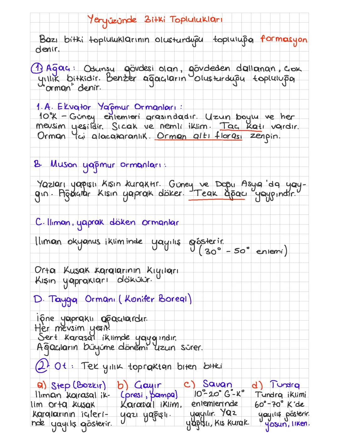 Bitki Toplulukları ve Türleri: Coğrafi Analiz