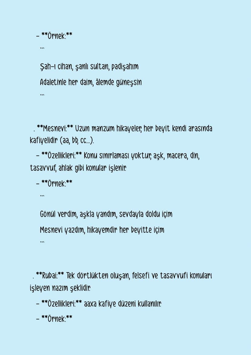 ### Divan Edebiyatı
Divan edebiyatı, . yüzyıldan . yüzyıla kadar Osmanlı
İmparatorluğu döneminde gelişen, Arap ve Fars edebiyatlarının
etkis