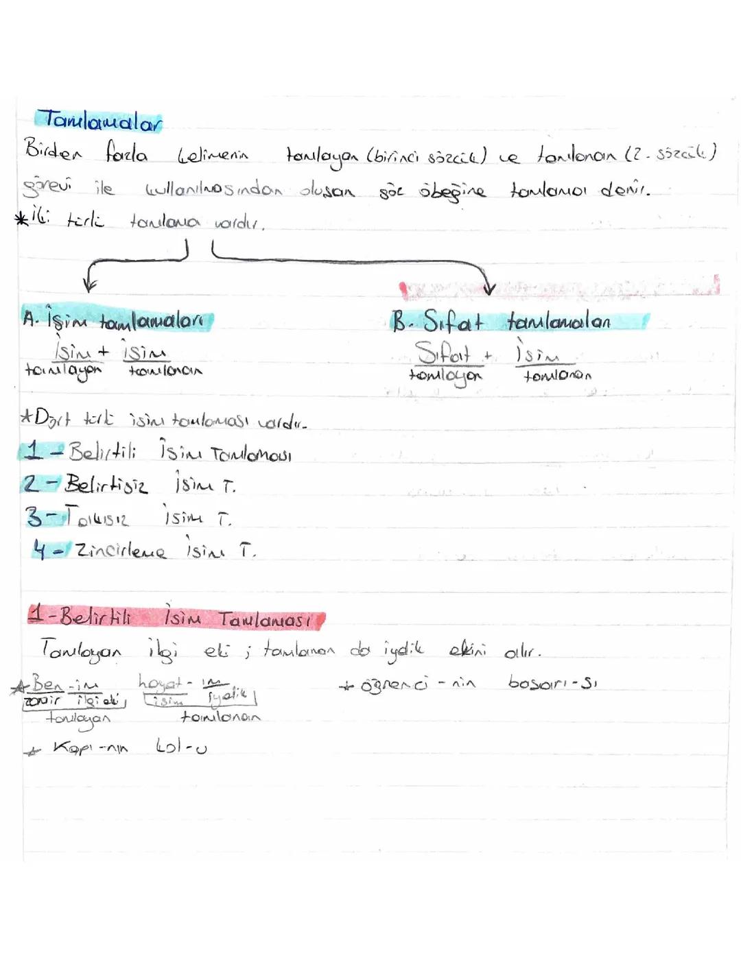 Tamlamalar Konu Özeti ve Çeşitleri