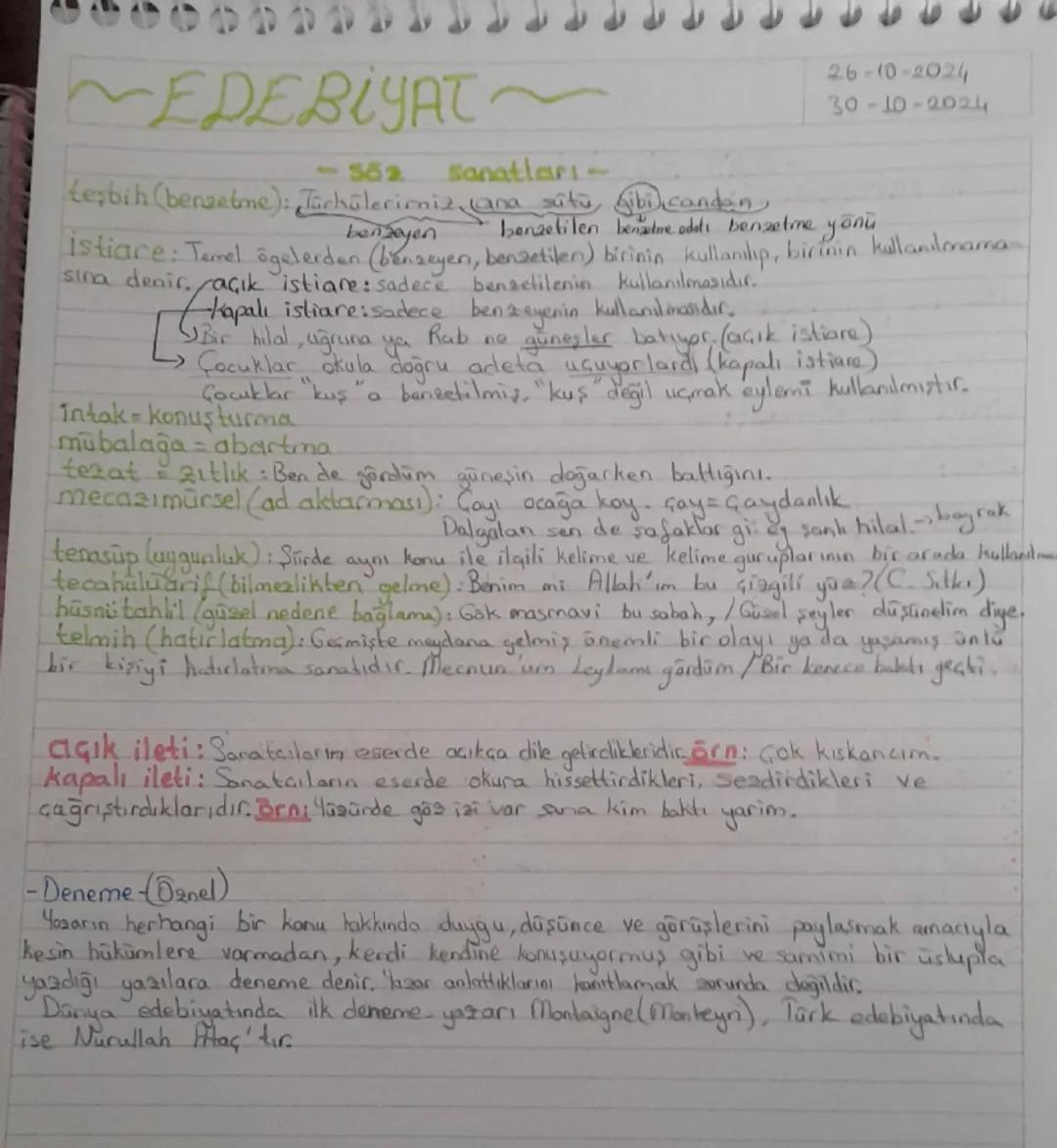 EDEBİYAT~

-502 sanatları-
teşbih (benzetme): Türkülerimiz ana sütü gibi canden

benzeyen

26-10-2024
30-10-2024

benzetilen benzetne adeti 