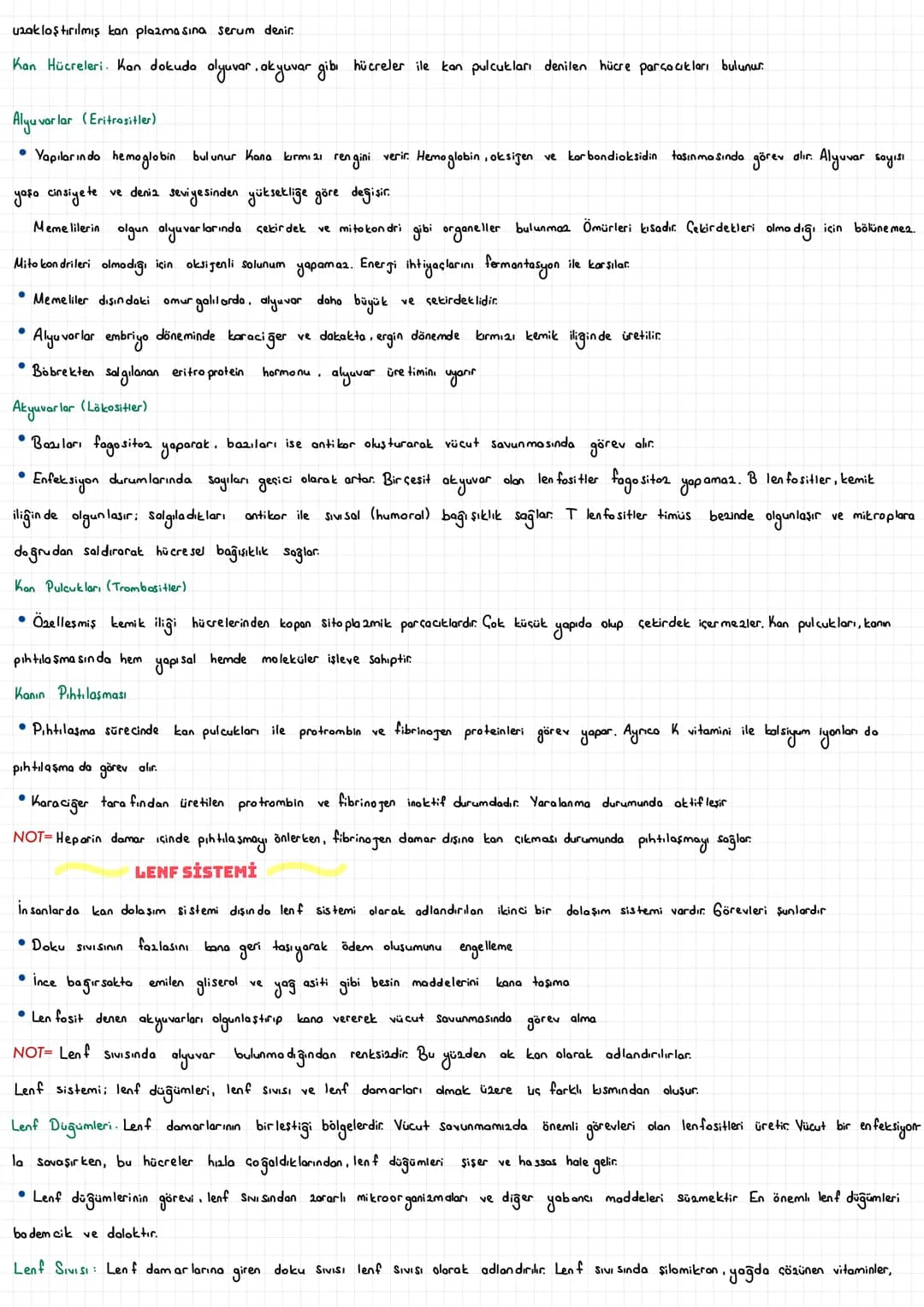  DOLAŞIM SİSTEMİ
• Cok hücreli canlıların tüm hücreleri dış ortamla bağlantılı değildir. Bu nedenle çok hücreli canlılar; besin. oksigen gib