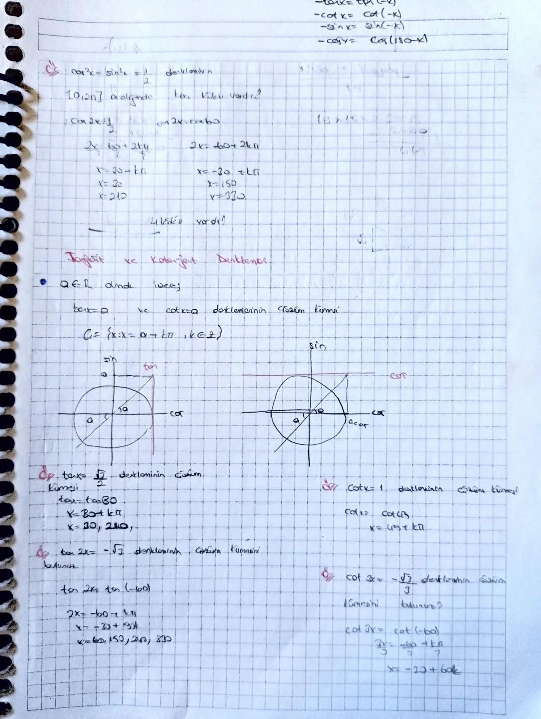 # TRIGONOMOTRI TOPLUM FARK FORMÜLLERI

* Iki crinin toplam myo forti bligininke yazolestilen calona trigonometrik
aalanı bulurton Collonila 