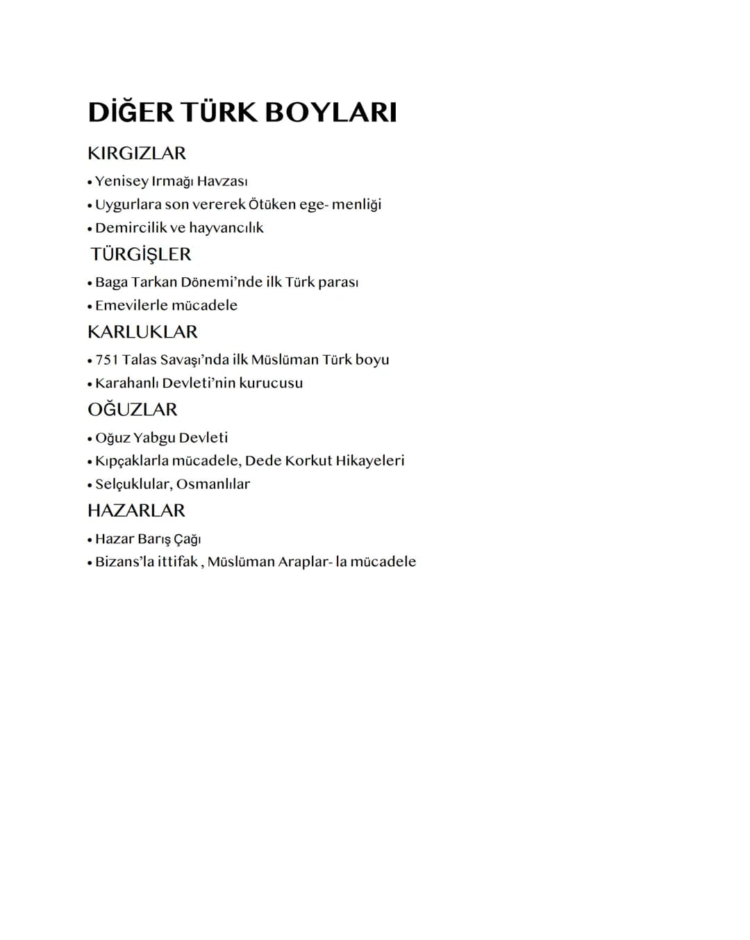 İLK TÜRK DEVLETLERİ
ASYA HUN DEVLETİ
⚫ Türk'ün anlamı: Güç, kuvvet, miğfer, töreli, olgunluk çağı
İlk Anayurt: Orta Asya
.Kuzey= Sibirya · B