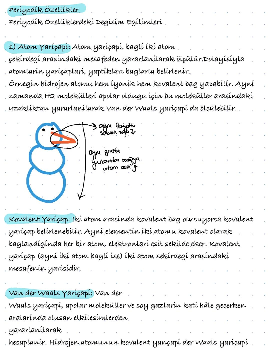 Periyodik özellikler 