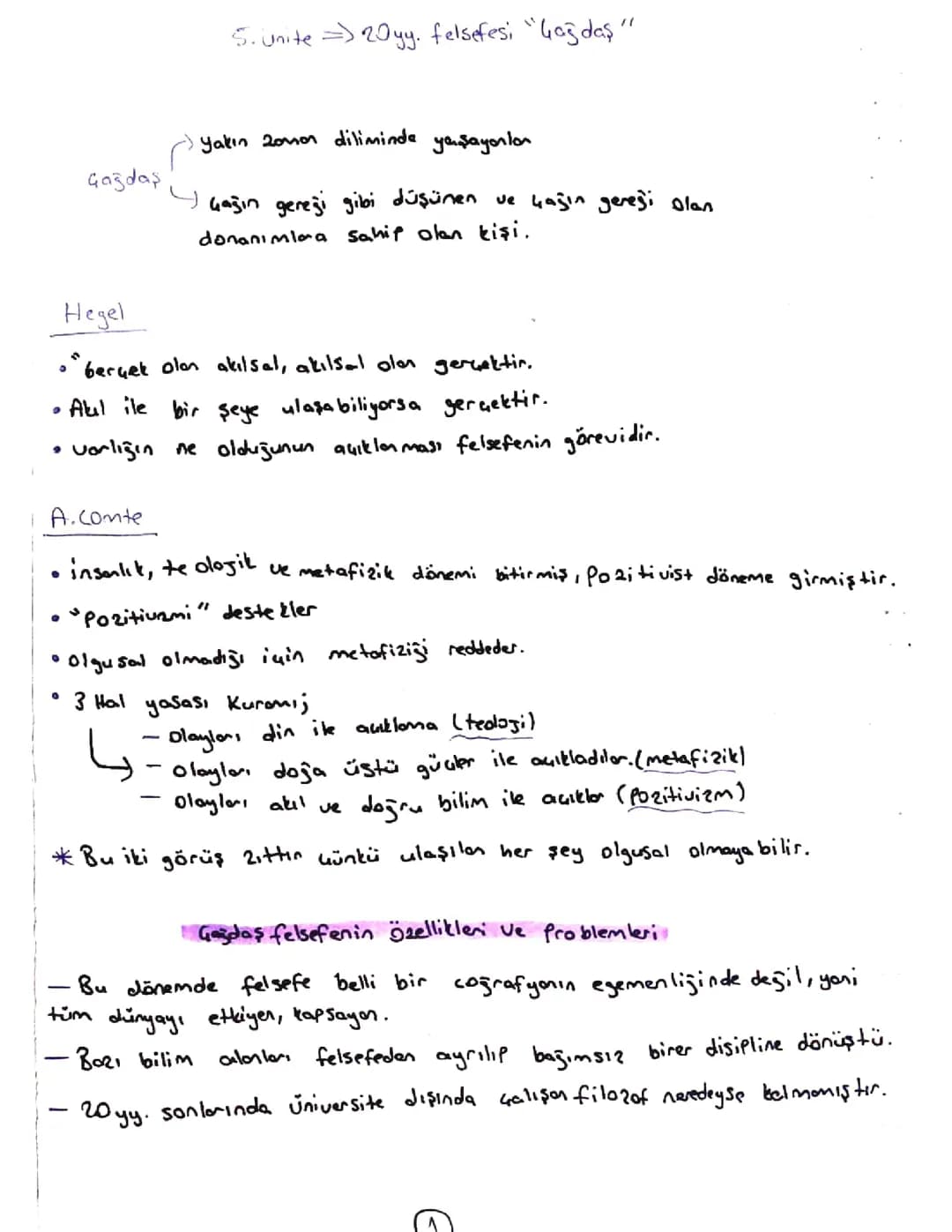 20. Yüzyılda Felsefi Akımlar ve Temel Problemler
