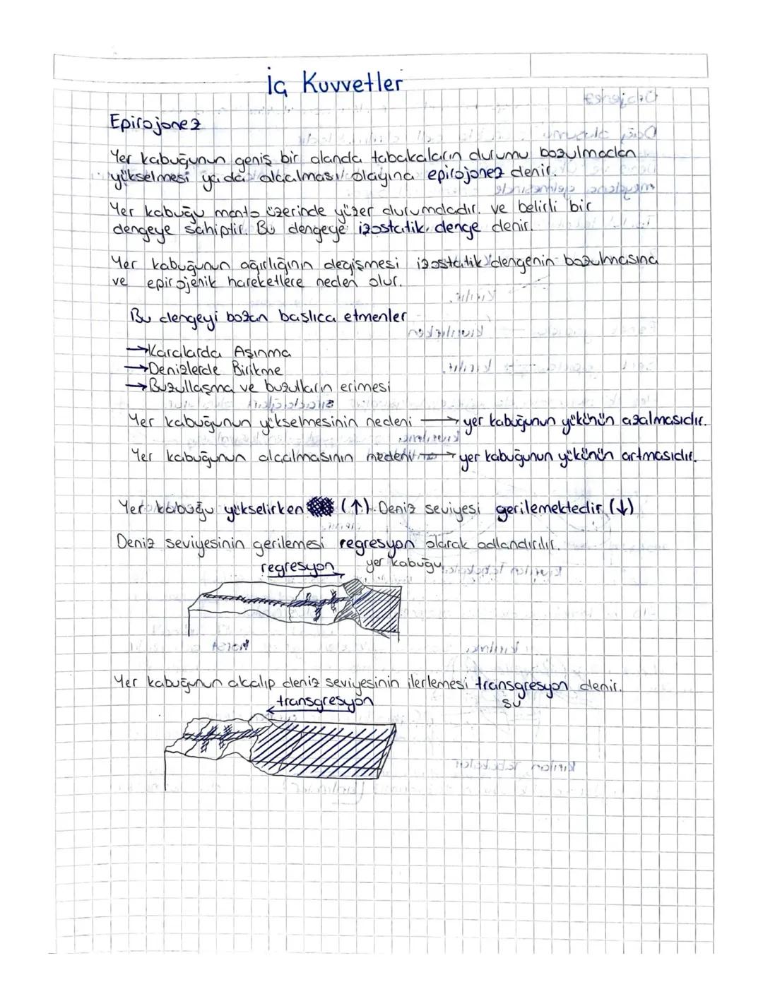 Tyt 10. Sınıf Coğrafya İç Kuvvetler