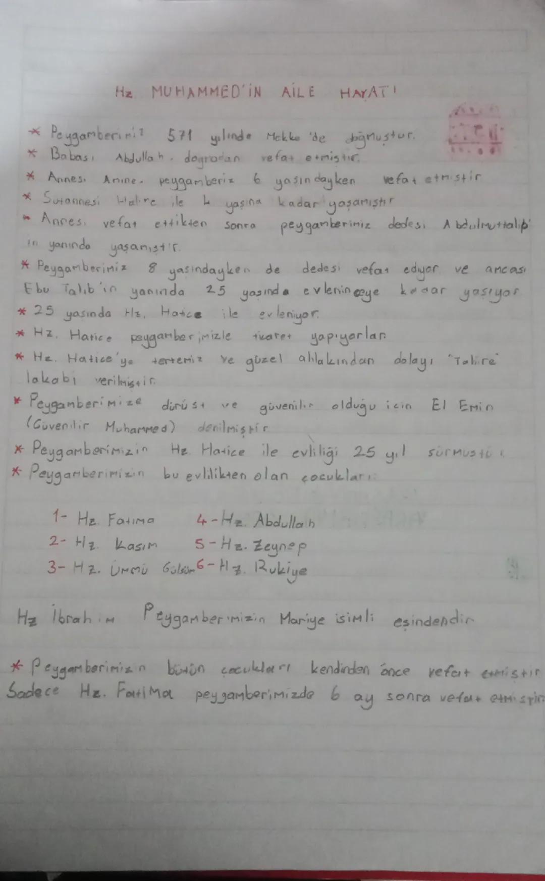 Din peygamberimizin hayatı 