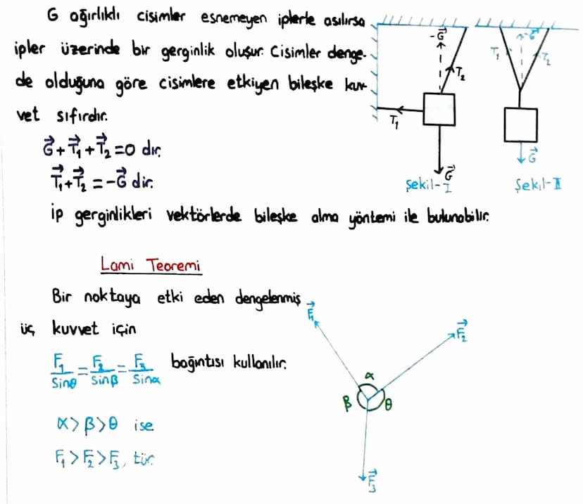 9. UNITE DENGE VE DENGE ŞARTLARI
V=0
A←
m
Şekil-I
m
Şekil-I
仙
Bir cisim dengede; duruyor ise; durmaya, hareket halinde ise sabit hızla
harek