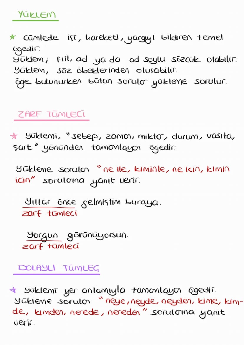Cümlenin Öpeleri
ÖZNE
* Yüklemin bildirdiği işi yapan veya olus icinde
bulunan temel ögedir.
Sorularının yanıti-
Yükleme soruları "kim" ve "