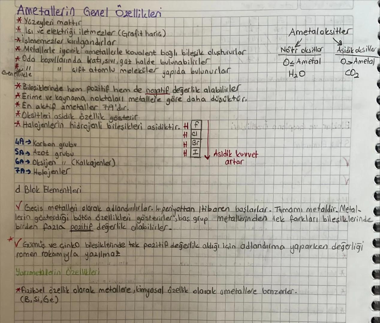 Periyodik Özellikler
1) Atom Numarası :Her elementin kendine özgüder. Henry Moseley günümüz periyodik tabloyu artan proton
(Proton Sayls!
sa