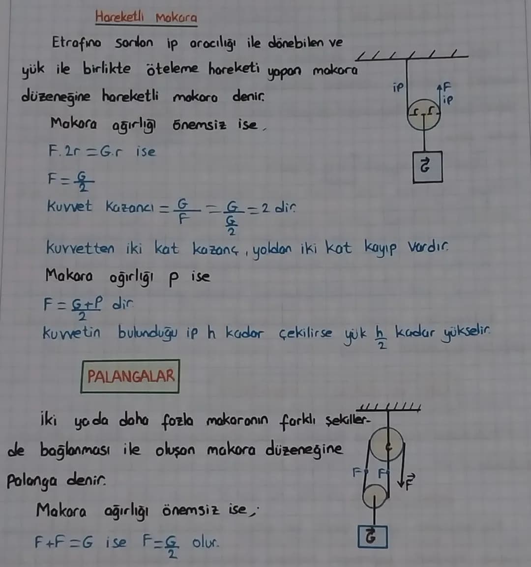 10. UNITE BASIT MAKİNELER
Günlük yaşantımızda iş yapabilme kolaylığı sağlayan araçlara basit
makineler denir. ideal bir bosit makinede kuvve