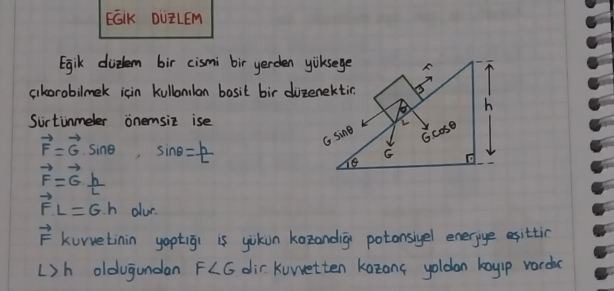 10. UNITE BASIT MAKİNELER
Günlük yaşantımızda iş yapabilme kolaylığı sağlayan araçlara basit
makineler denir. ideal bir bosit makinede kuvve