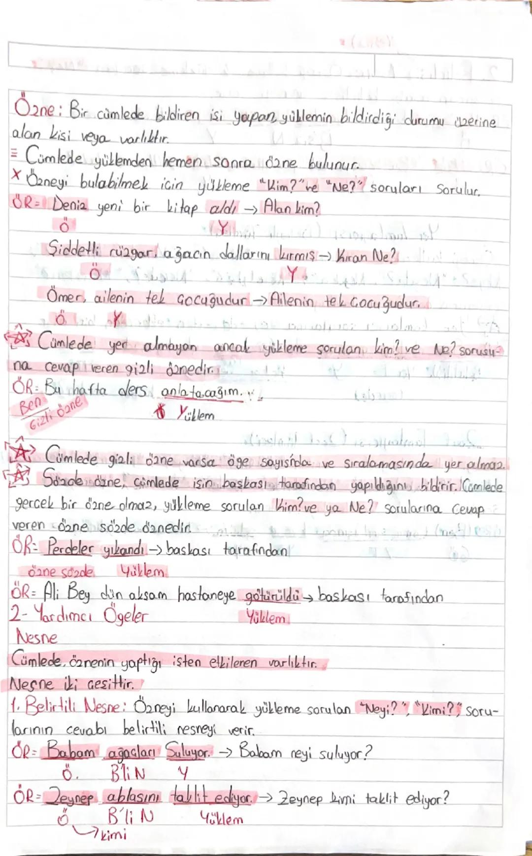 YO'N Tem yüklem, dane, nesne ve diğer tümlealer

CÜMLENIN ÖGELERI~♡

V
Temel Ögeler Yardımcı ögeler
-Yüklem - Nesne
-2ne - Yer tamlayıcı
 - 