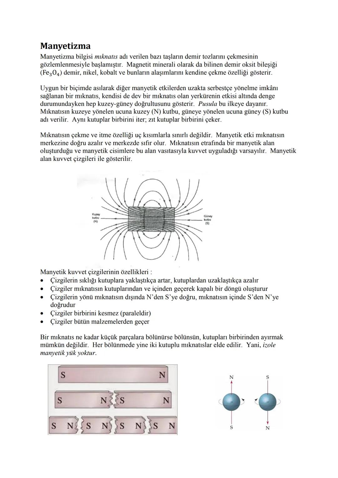 1. ELEKTROMANYETİZMA
Elektrik mühendisliği ELEKTRİK ENERJİSİnin üretimi, iletimi, dağıtımı, işlenmesi (güç
elektroniği) ve kullanılması (baş