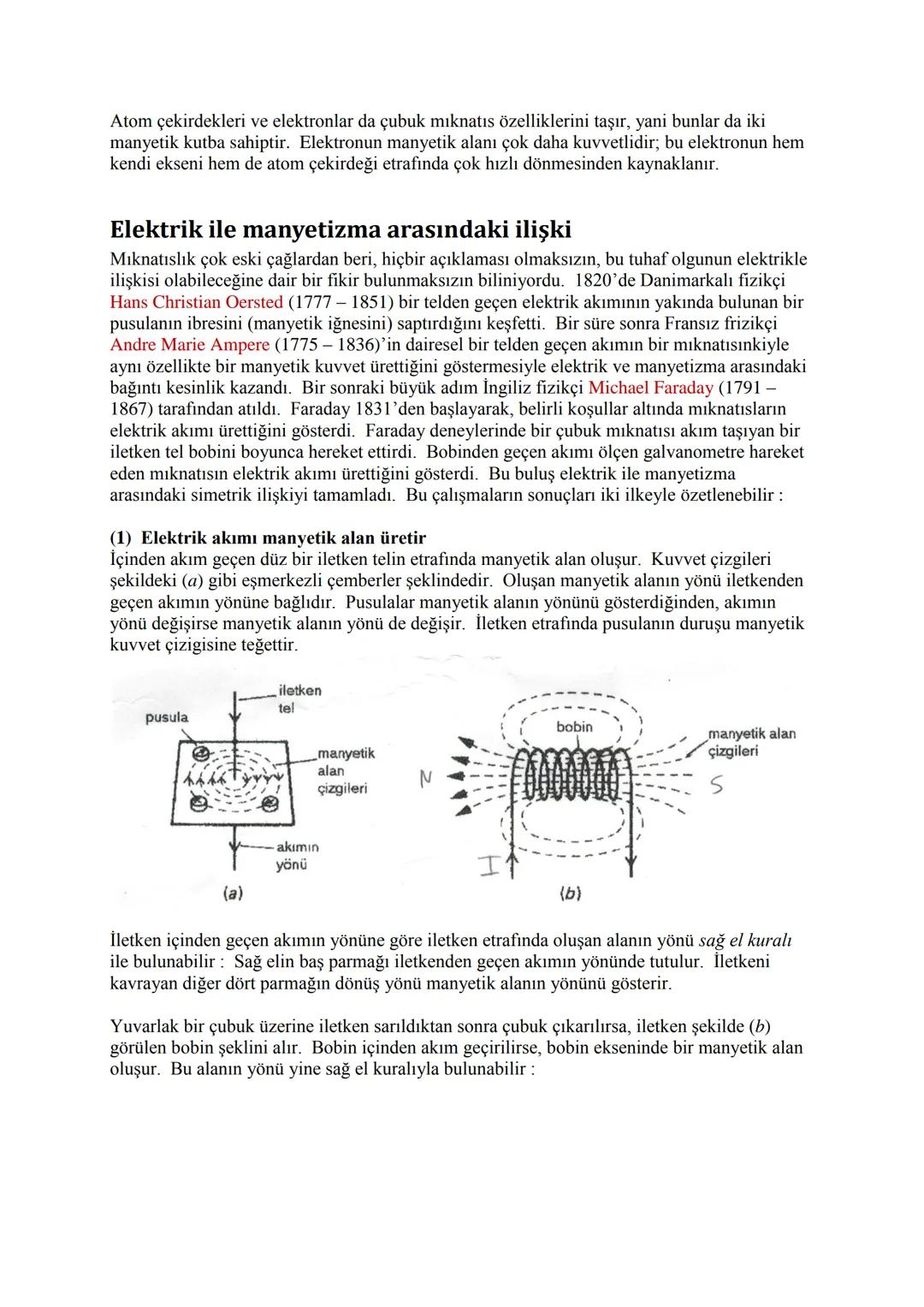 1. ELEKTROMANYETİZMA
Elektrik mühendisliği ELEKTRİK ENERJİSİnin üretimi, iletimi, dağıtımı, işlenmesi (güç
elektroniği) ve kullanılması (baş