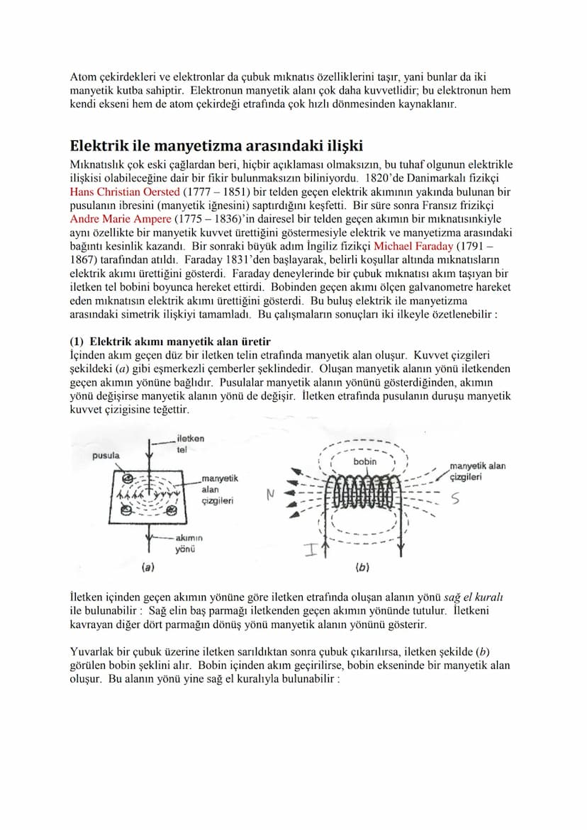 1. ELEKTROMANYETİZMA
Elektrik mühendisliği ELEKTRİK ENERJİSİnin üretimi, iletimi, dağıtımı, işlenmesi (güç
elektroniği) ve kullanılması (baş