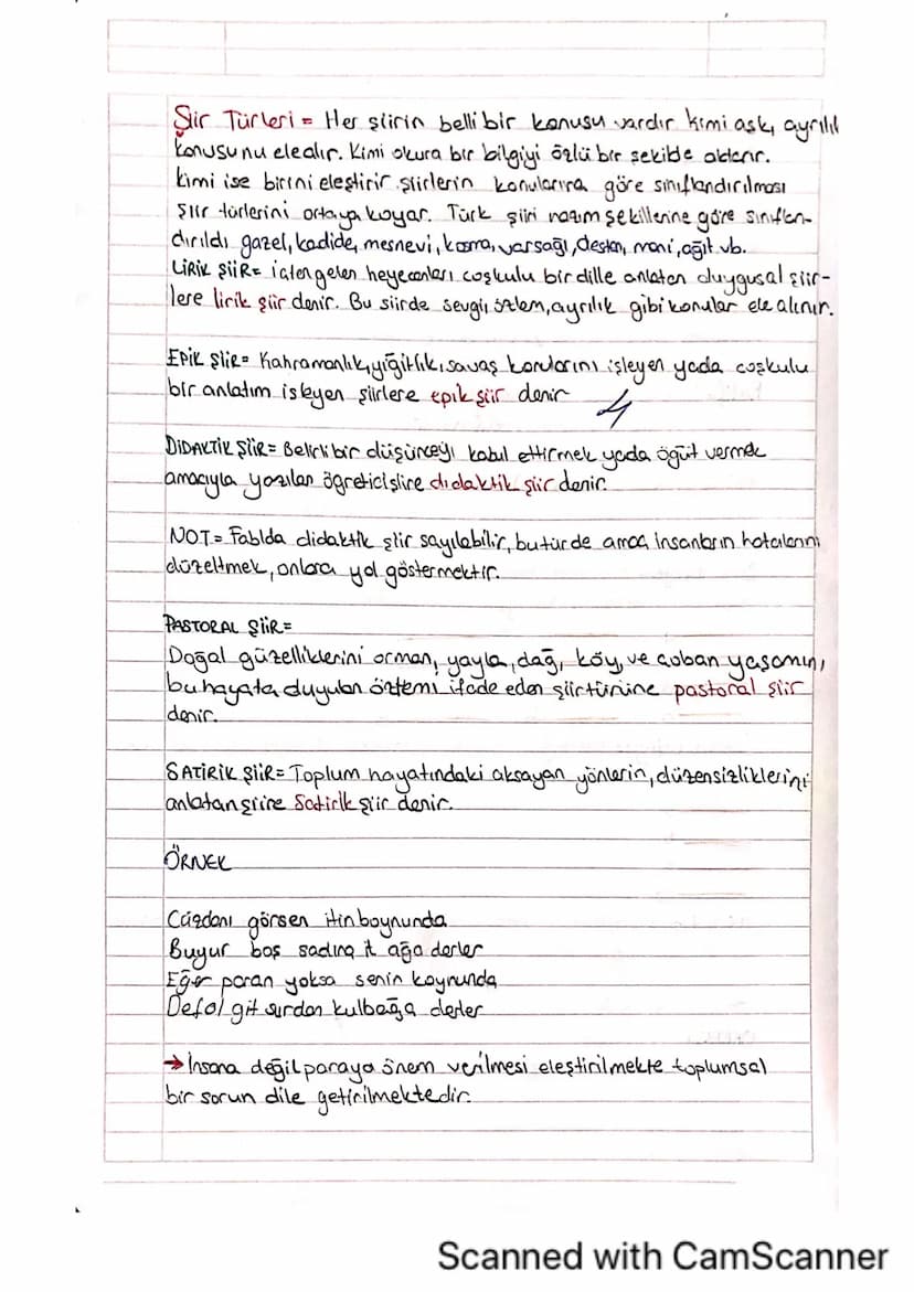 =
Şiir Türleri Her şiirin belli bir konusu vardır kimi aşk, ayrılıl
konusunu ele alır. Kimi okura bir bilgiyi özlü bir şekible alteric.
kimi