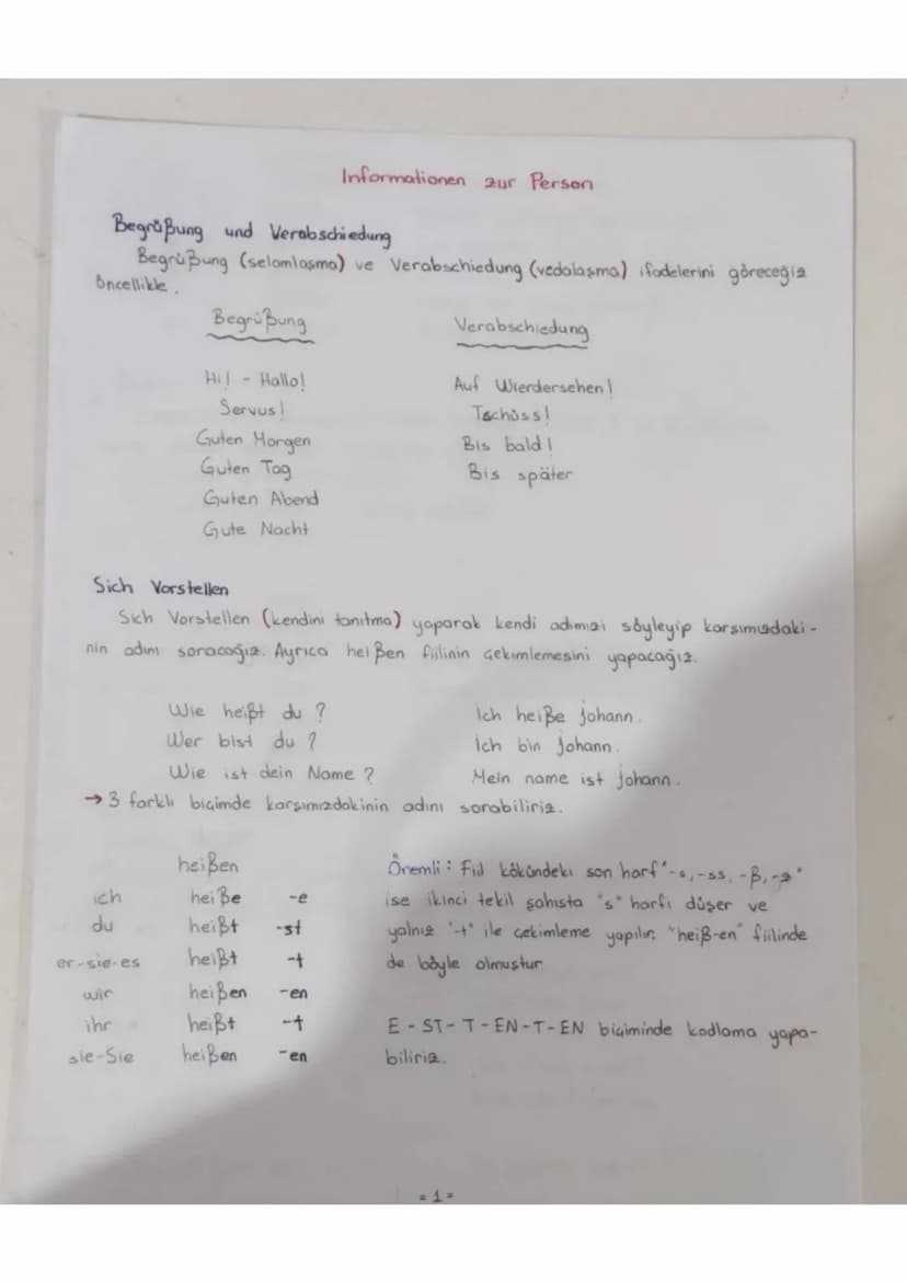Informationen zur Person
Begrüßung und Verabschiedung
Begrüßung (selamlaşma) ve
Verabschiedung (vedalaşma) ifadelerini göreceğiz
Oncellikle.