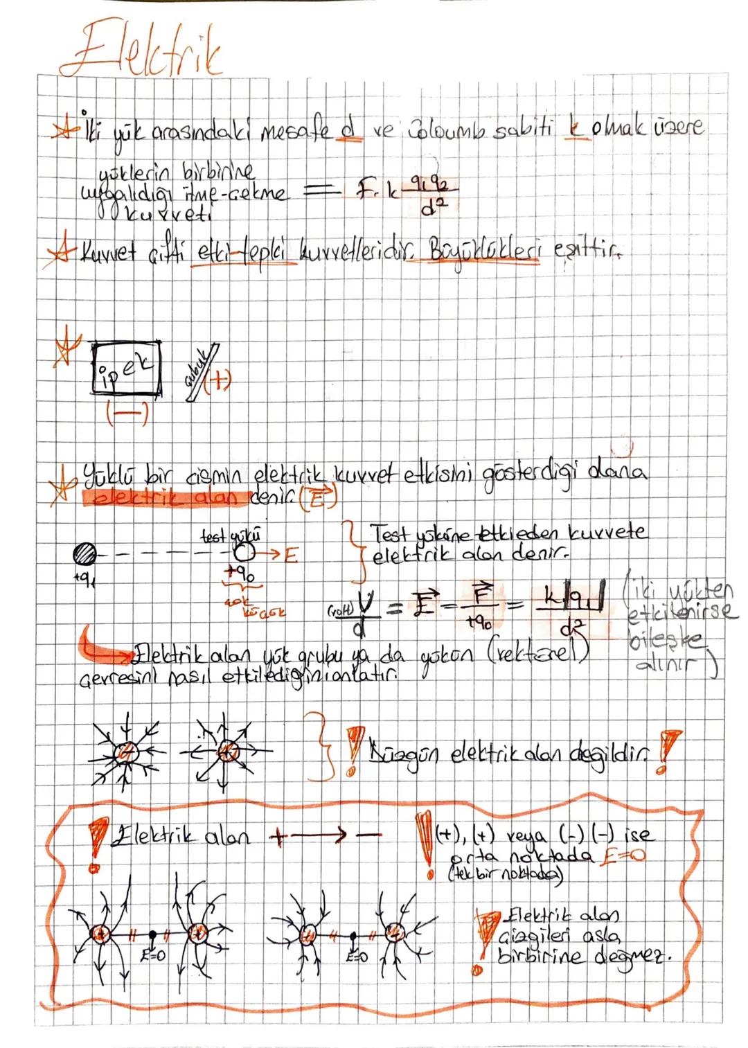 # Elektrik

*   iki vik arasındakı mesafed re coloumb sabiti kolmak üzere
yüklerin birbirine
webalidigi ime-cekme = $F.k \frac{9192}{d^2}$

