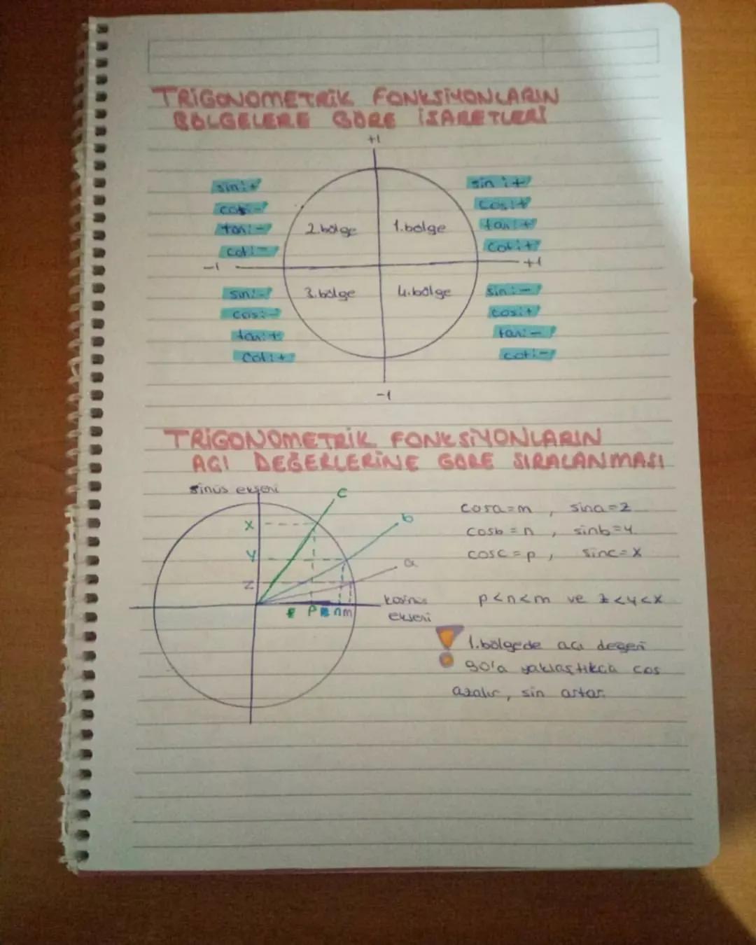 POZITIF-NEGATIF YÖN
Jaat yong i negatif.
saat yononin tersi i pozit
ACI ÖLÇÜ BİRİMLERI
$
\frac{D}{180} = \frac{R}{x}
$
1°=60'=3600"
BİRİM CE
