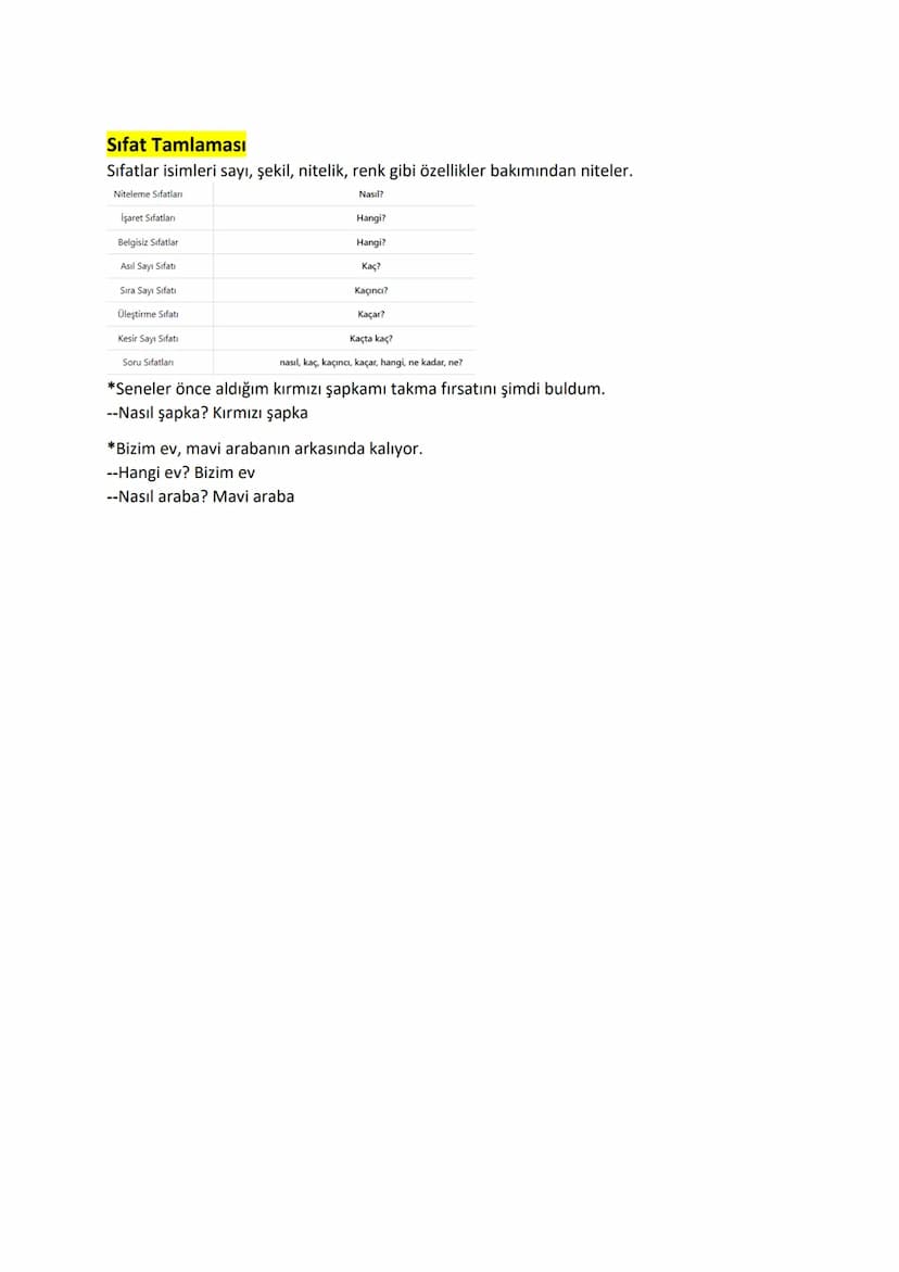 Tamlayan/ İlgi Ekleri
İsim Tamlamaları
-in /-in /-un /-ün
Tamlanan/ İyelik Ekleri
-1/-i/-u/-ü
*** İsim tamlamasının unsurlarının isim olması